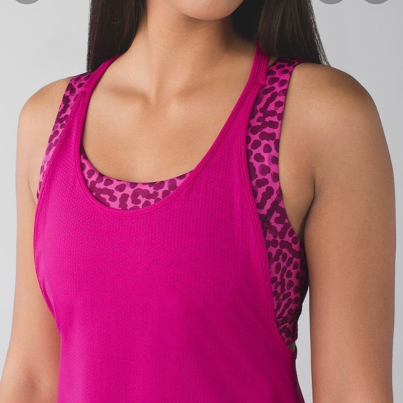 Lululemon All Sport Support Tank Size 6 Magenta - Picture 2 of 10
